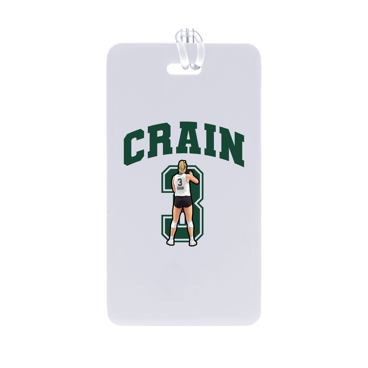 Bag Tag — Number in Classic