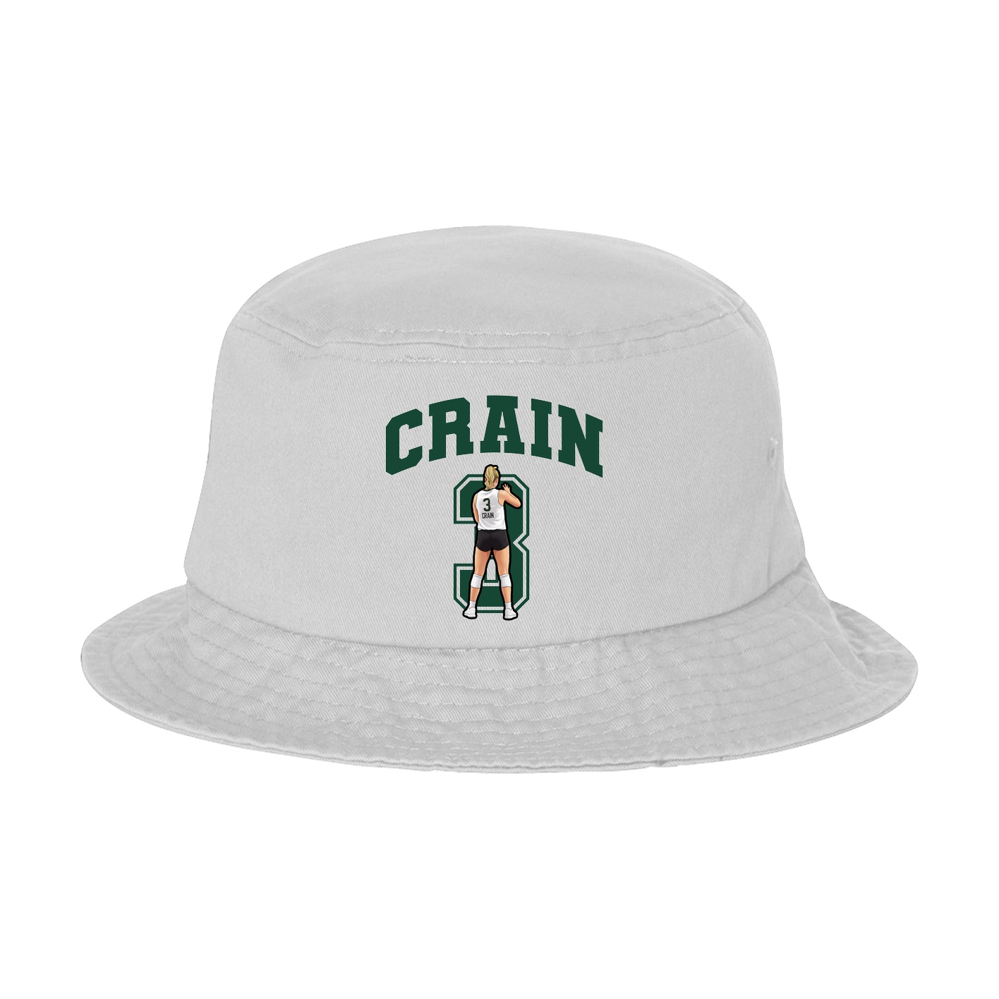 Bucket Cap — Number in White