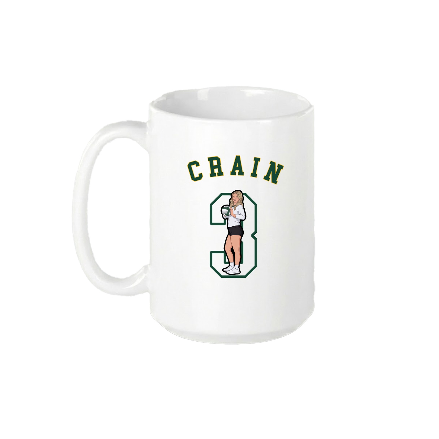 15oz Coffee Mug — Shirsey Arch in White