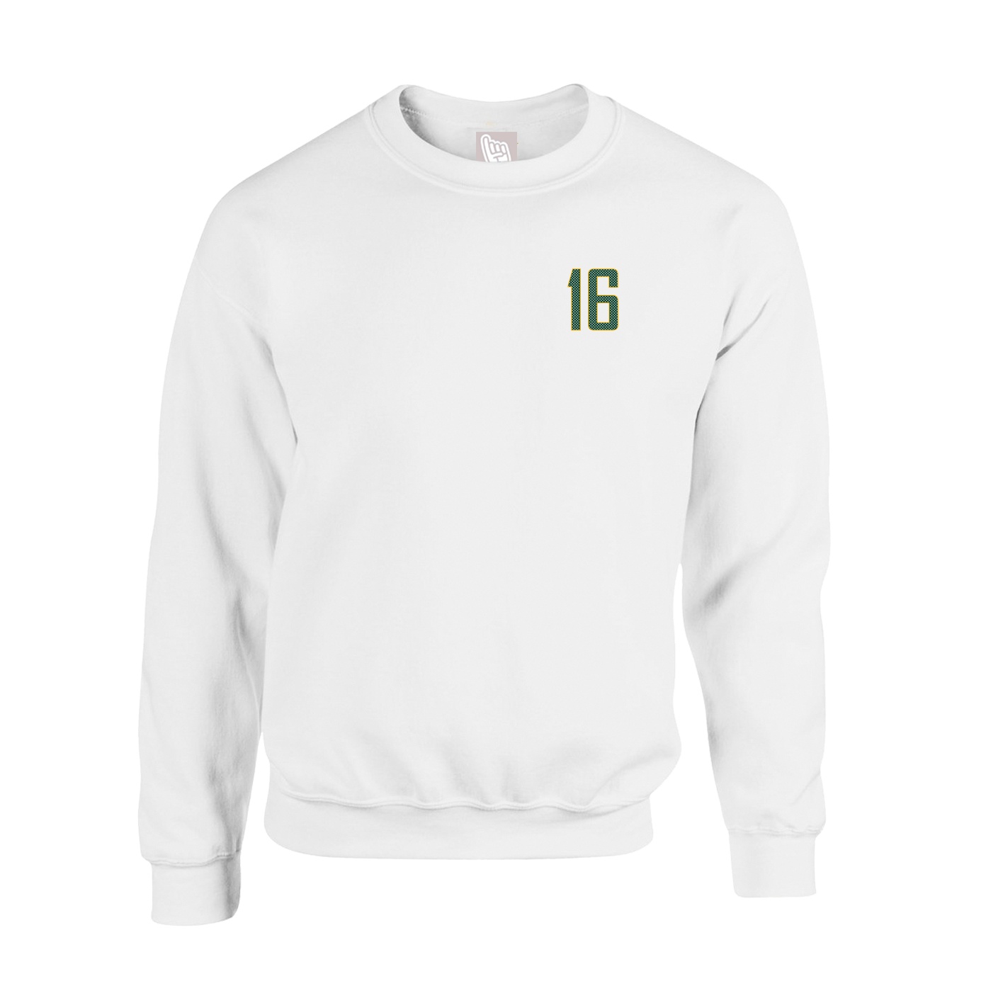 Fleece Crew — Front Shirsy in White