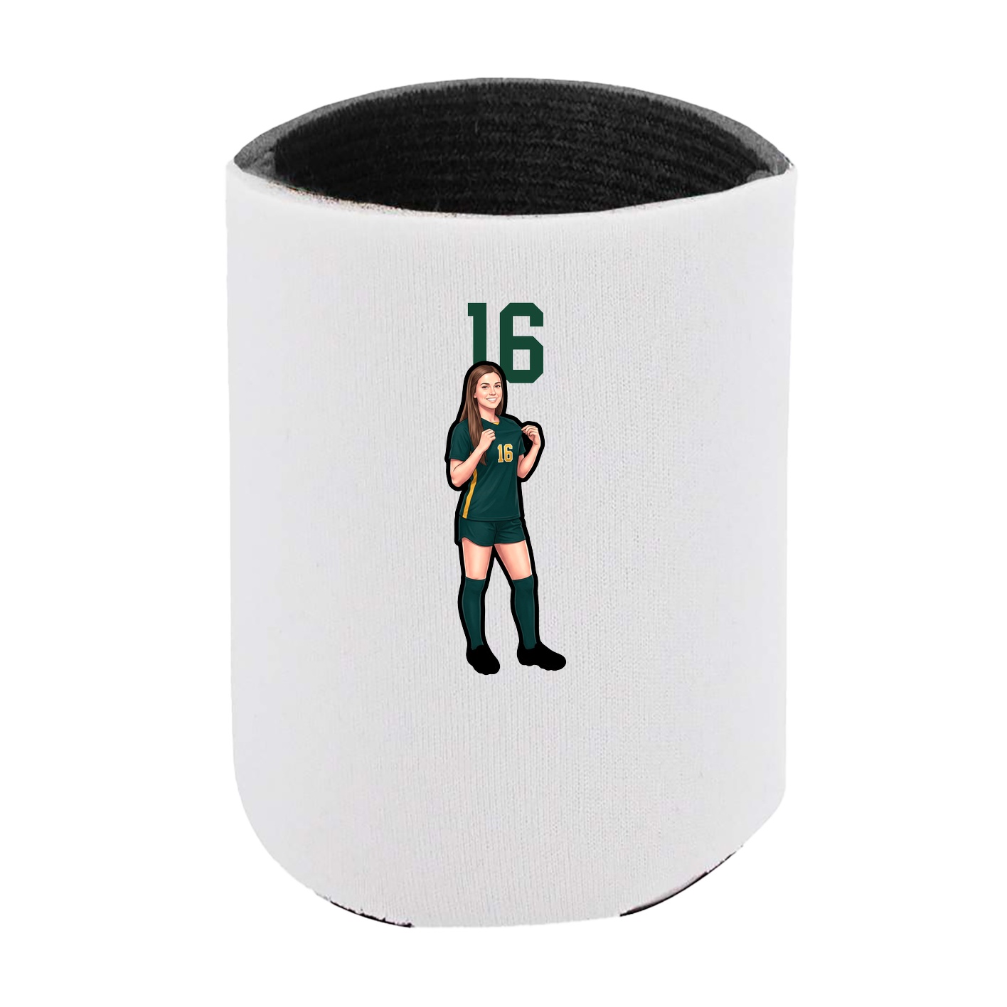 Can Holder — Number Top in White