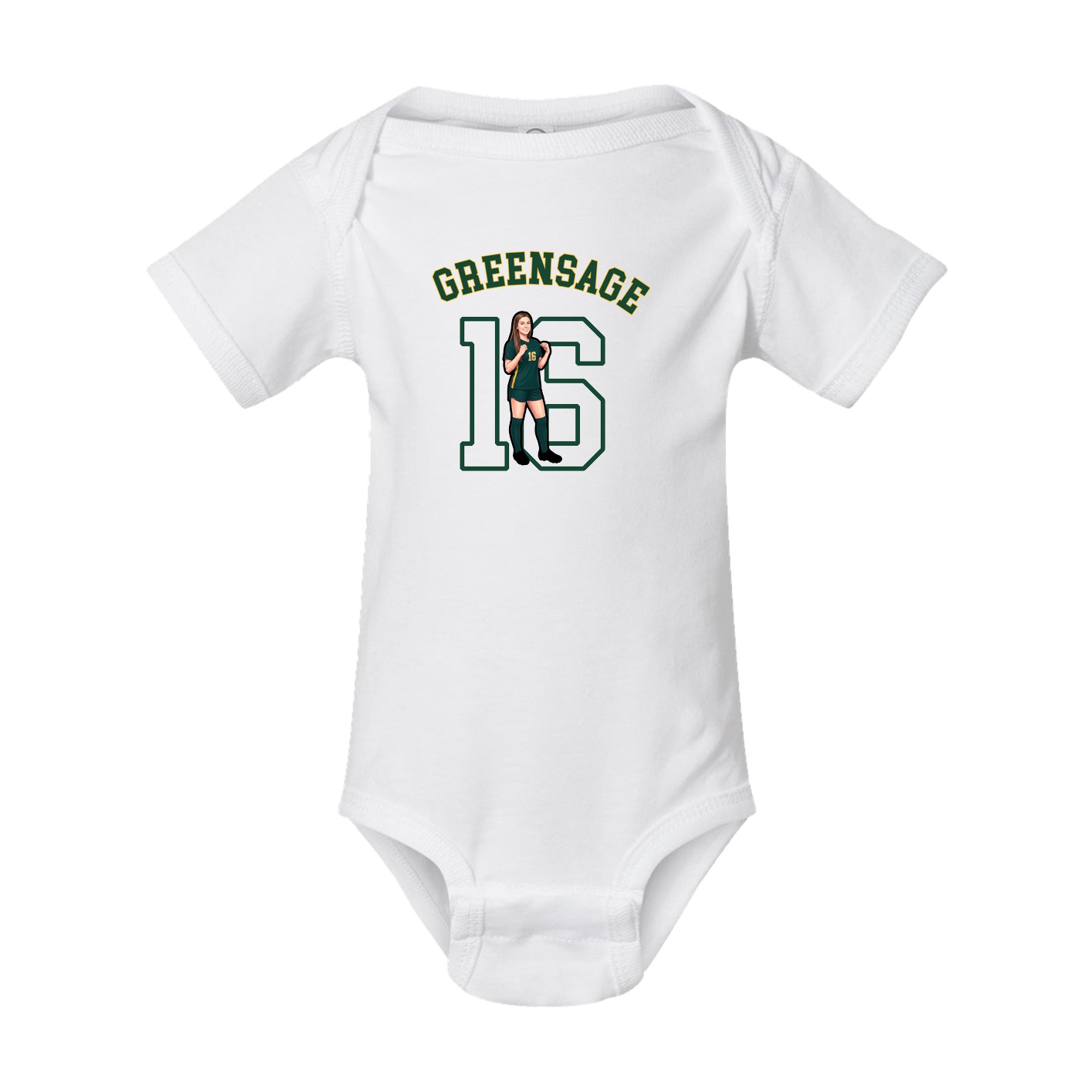 Baby Onesie — Shirsey Arch in White