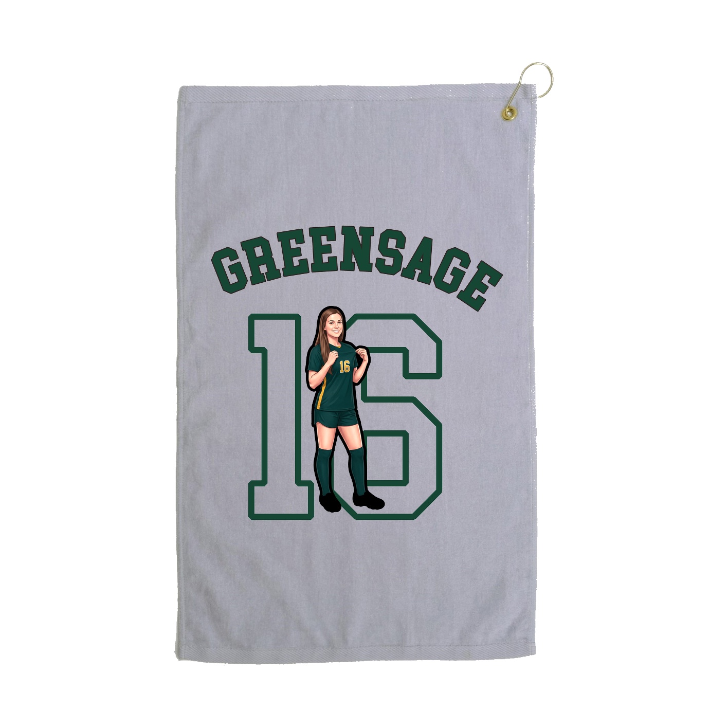 Golf Towel — Shirsey Arch in Grey