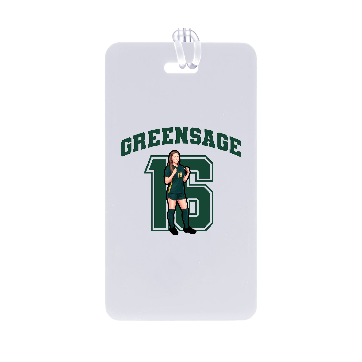Bag Tag — Number in Classic