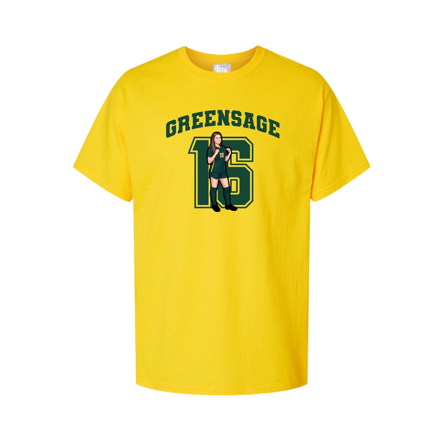 Tee — Number in Gold