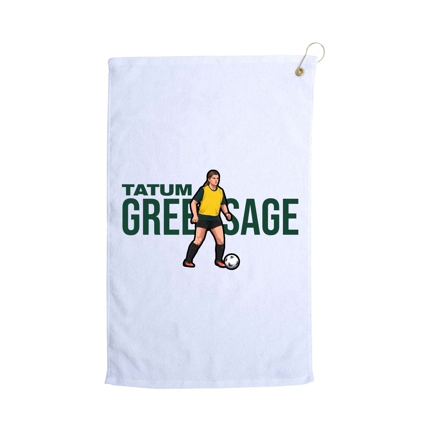 Golf Towel — Player Name in White