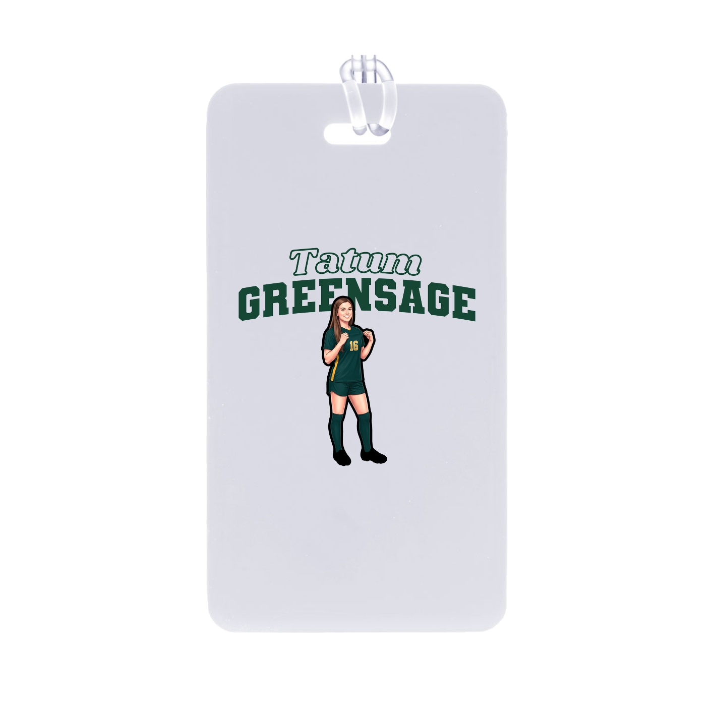 Bag Tag — Name Arch in Classic