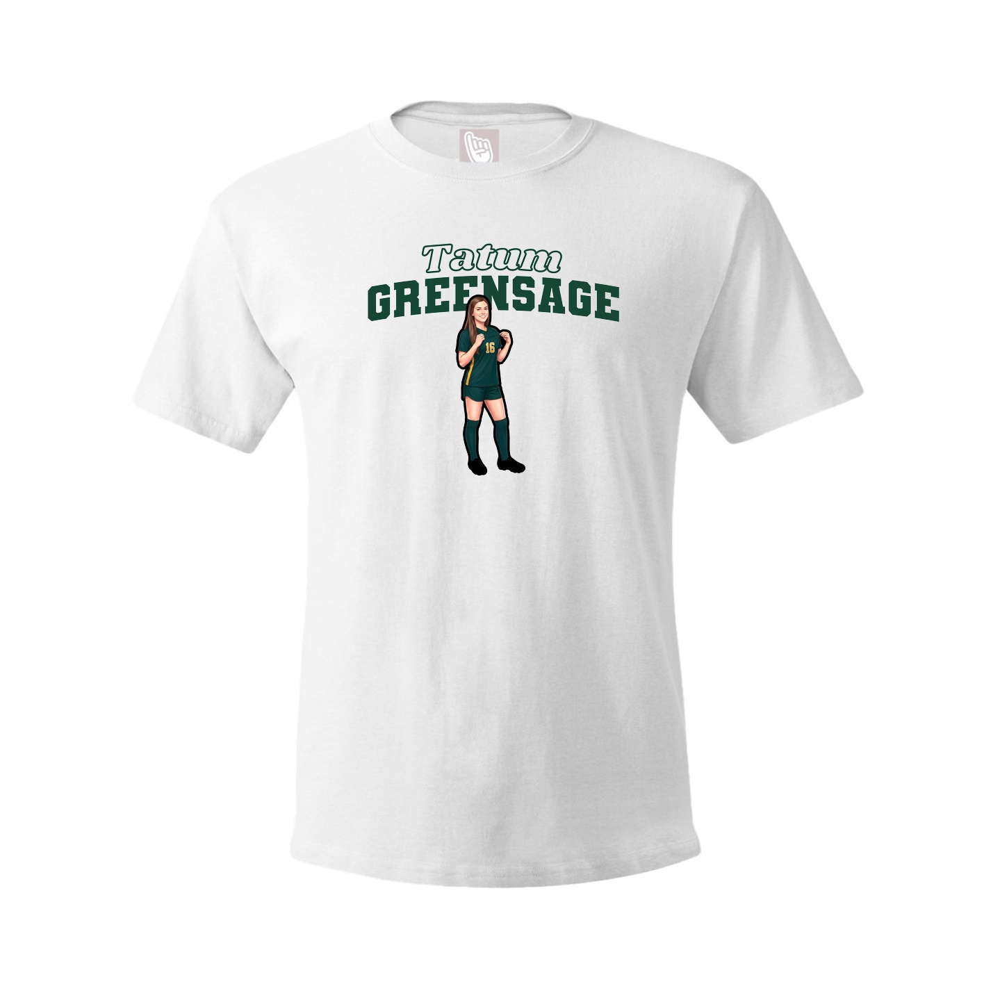 Tee — Name Arch in White