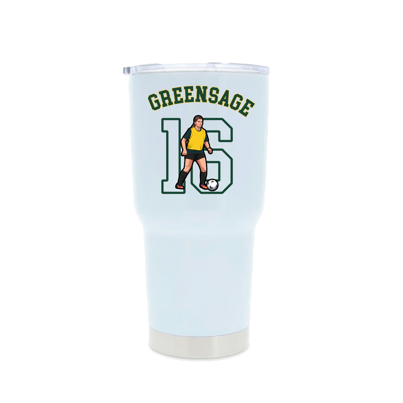 30oz Stainless Steel Tumbler — Shirsey Arch in White