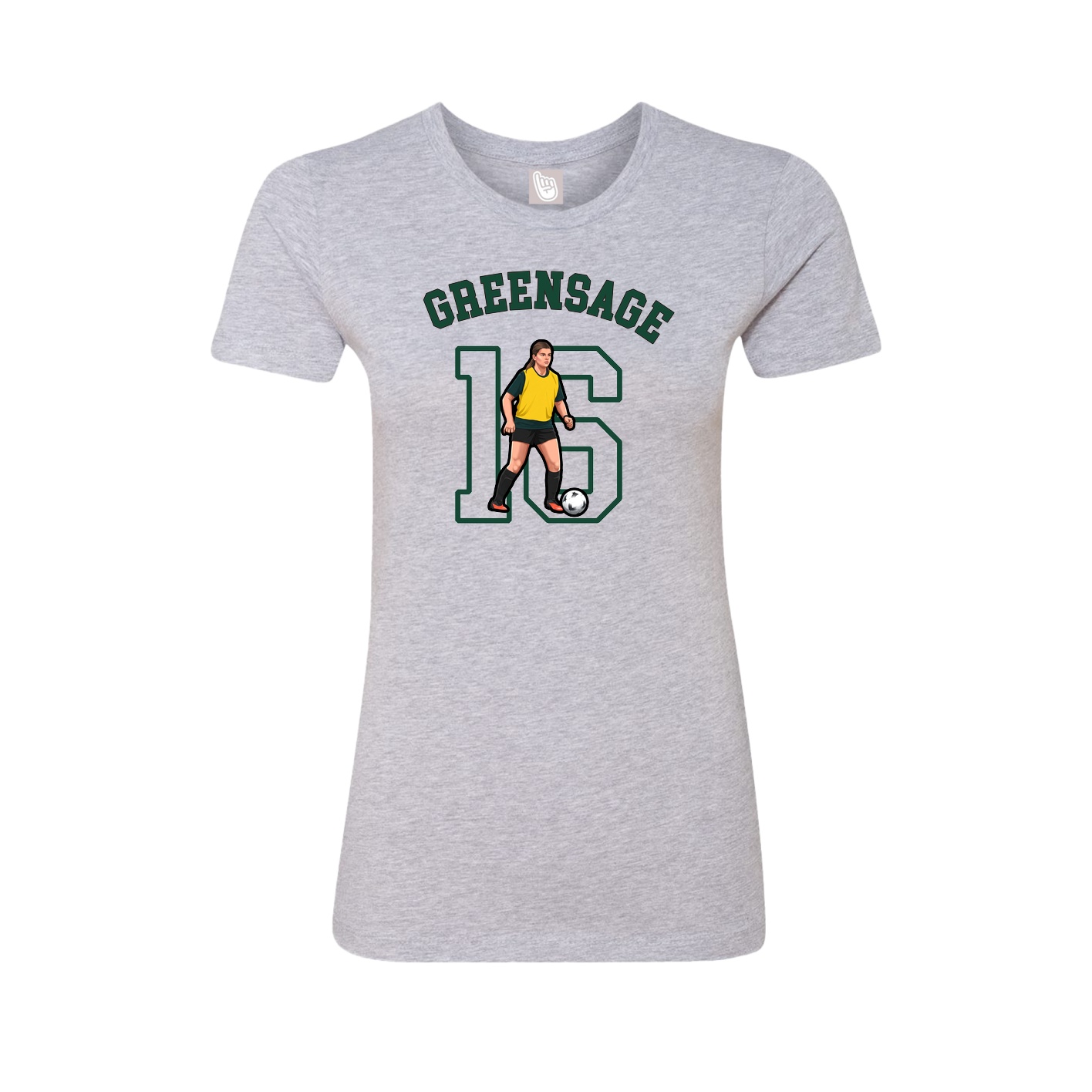 Fitted Women's Tee — Shirsey Arch in Grey