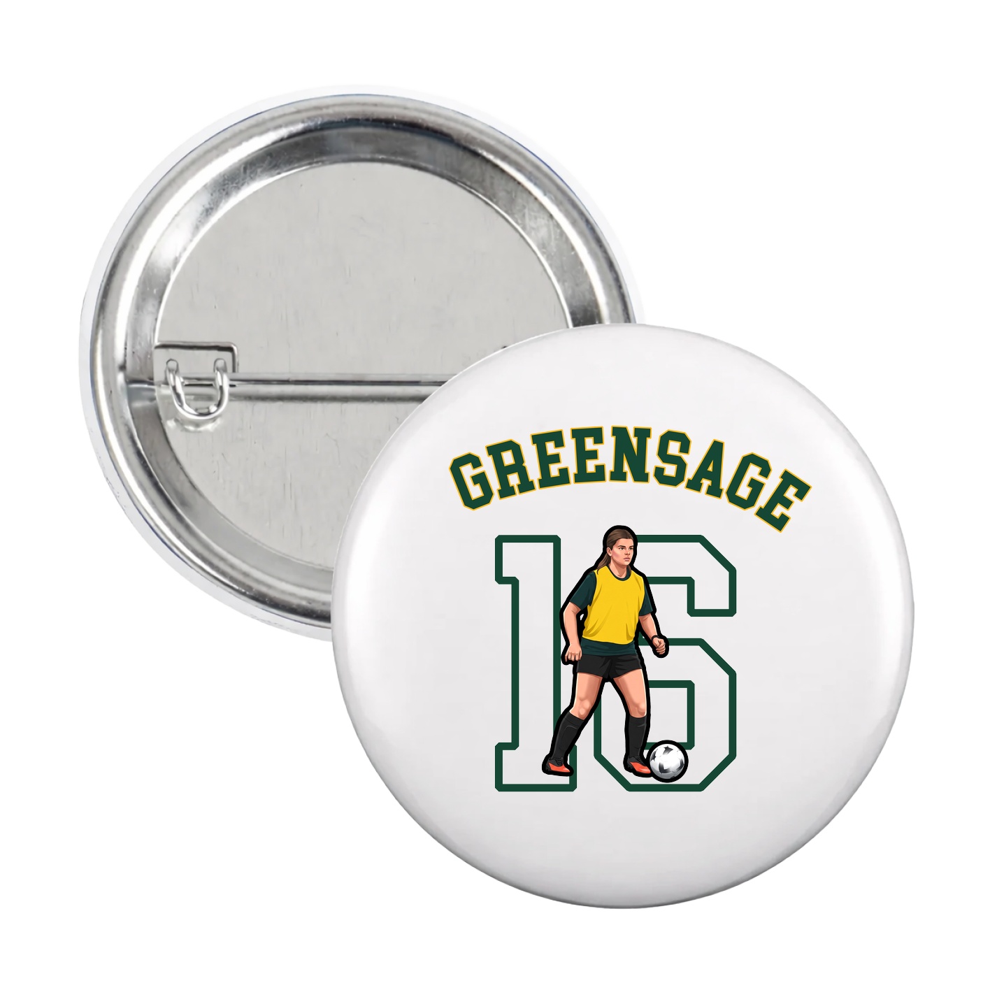 Game Day Button — Shirsey Arch in White