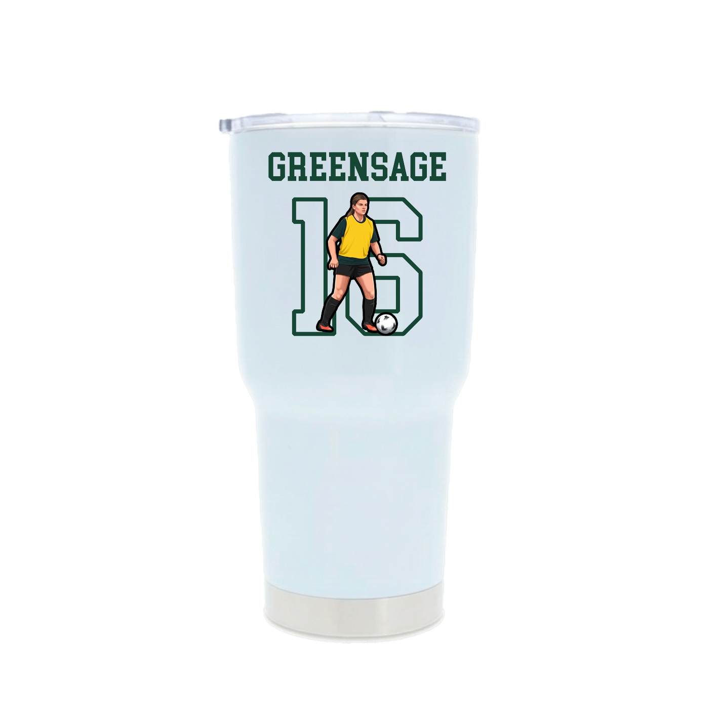 30oz Stainless Steel Tumbler — Shirsey in White