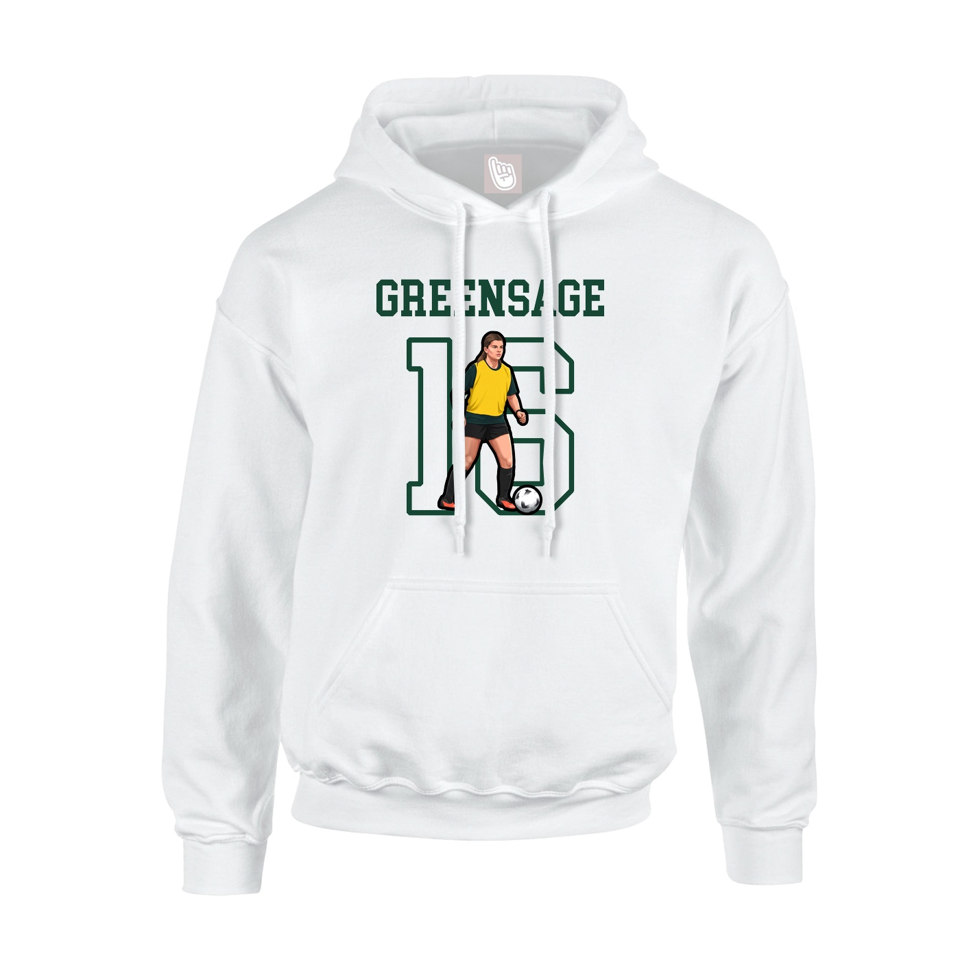 Youth Hoodie — Shirsey in White