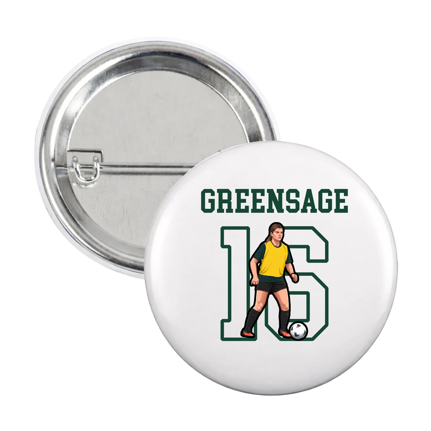 Game Day Button — Shirsey in White