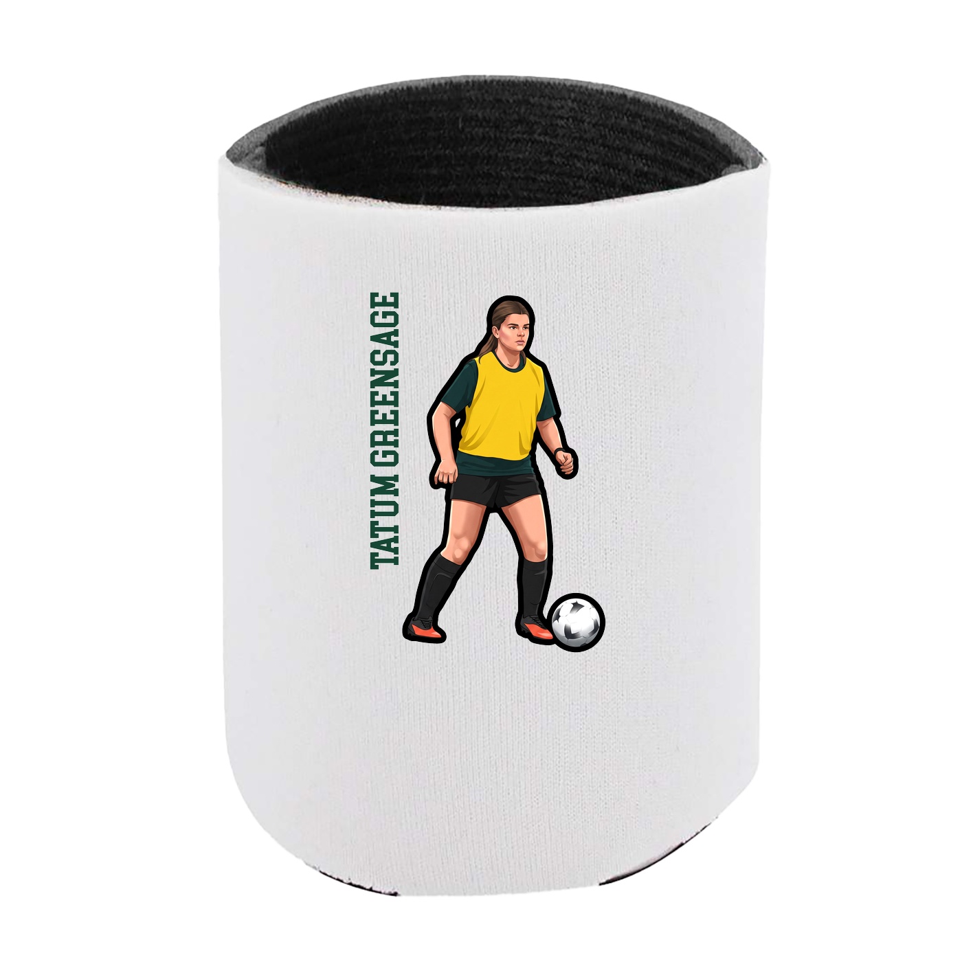 Can Holder — Name Vertical in White