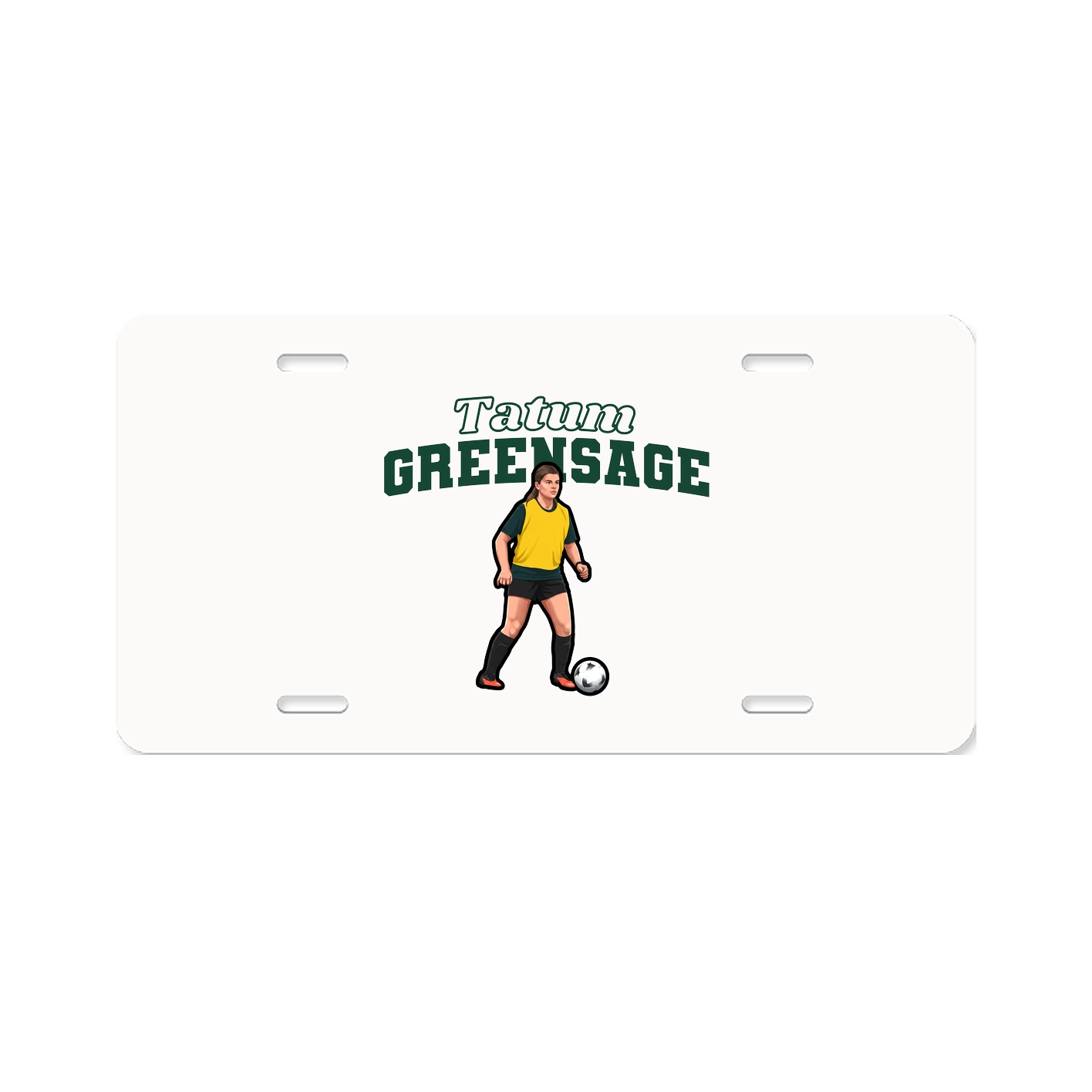 License Plate — Name Arch in Classic
