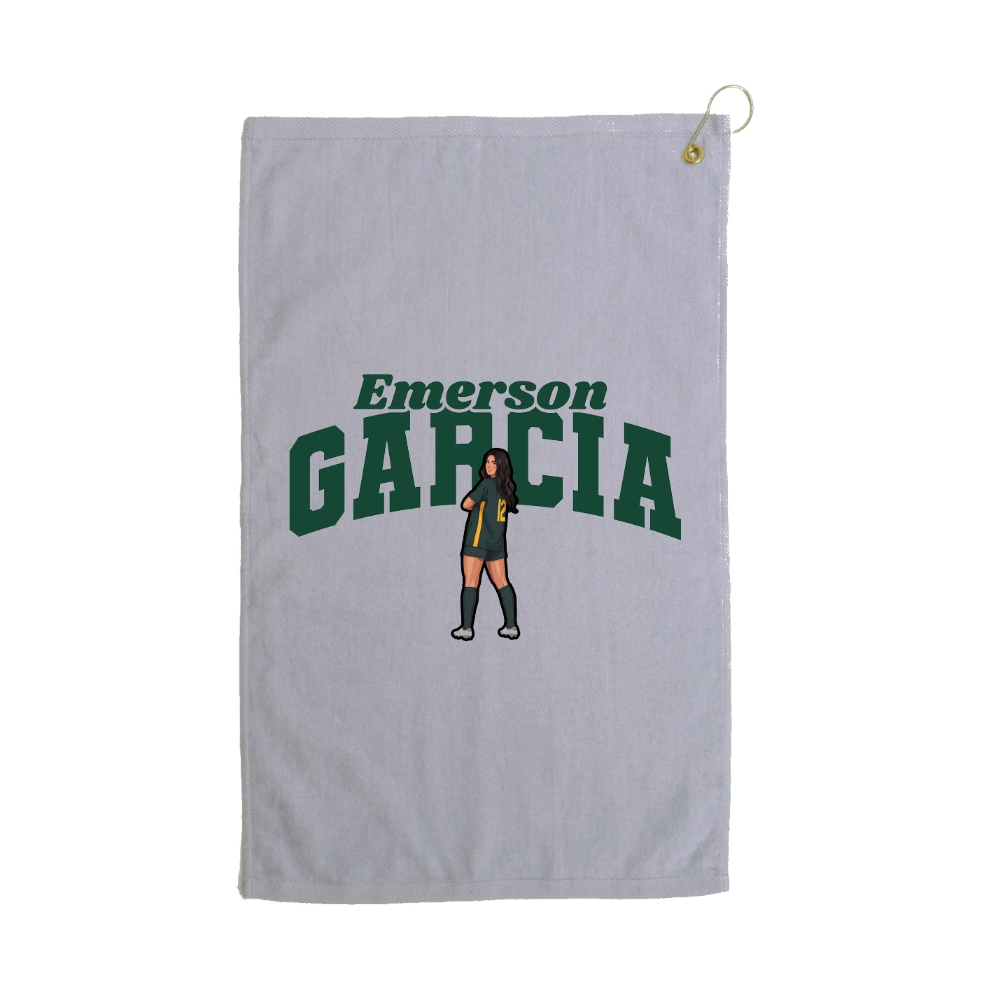 Golf Towel — Signature Arch in Grey