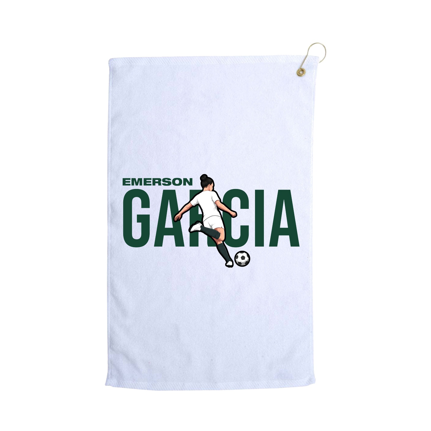 Golf Towel — Player Name in White
