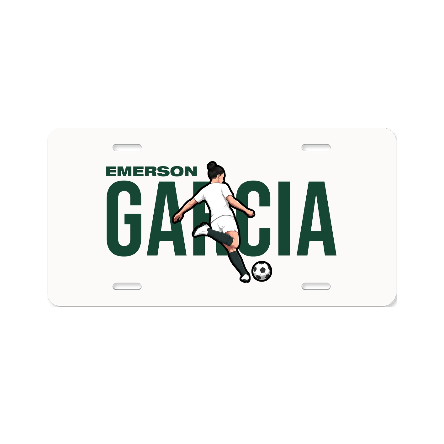 License Plate — Player Name in Classic