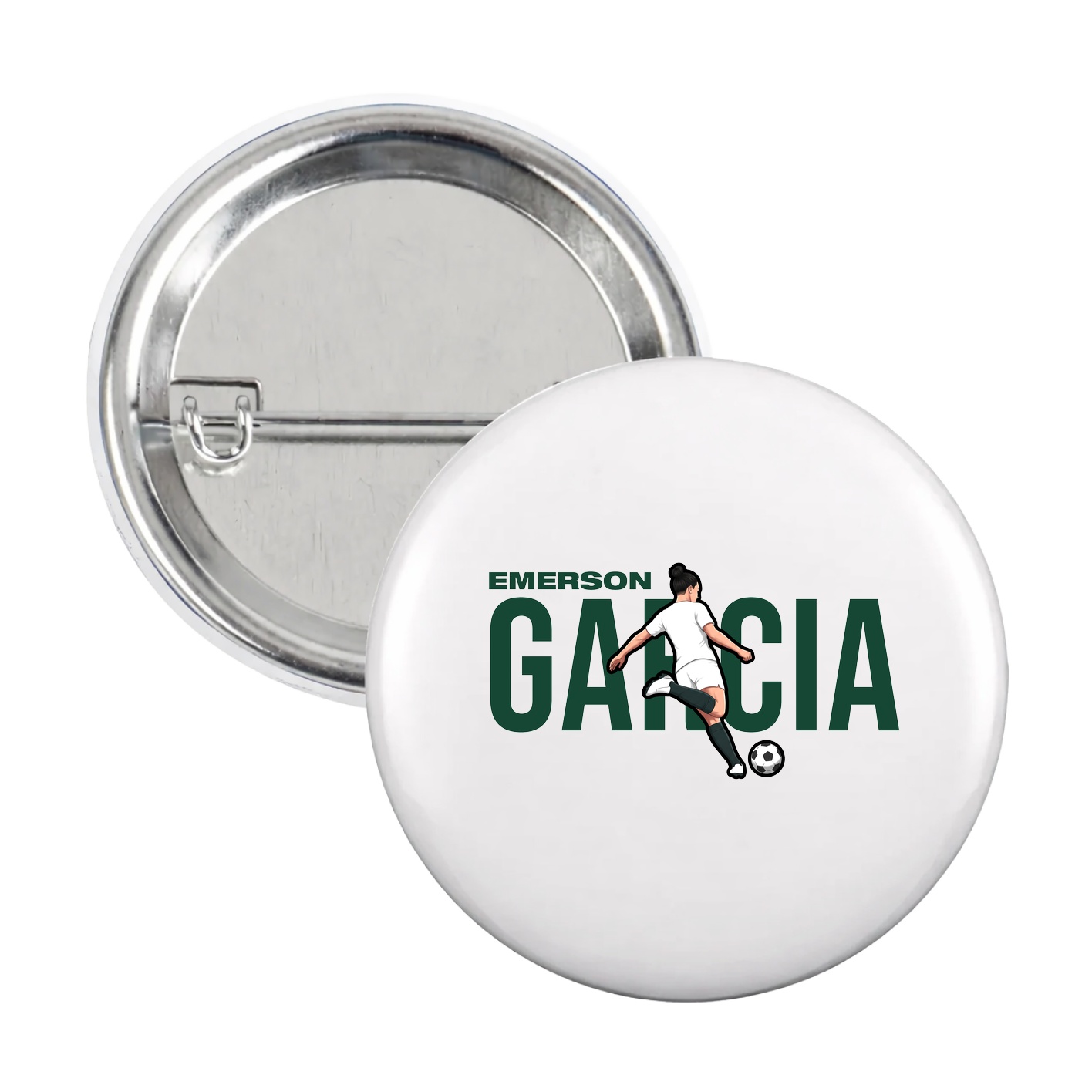 Game Day Button — Player Name in White