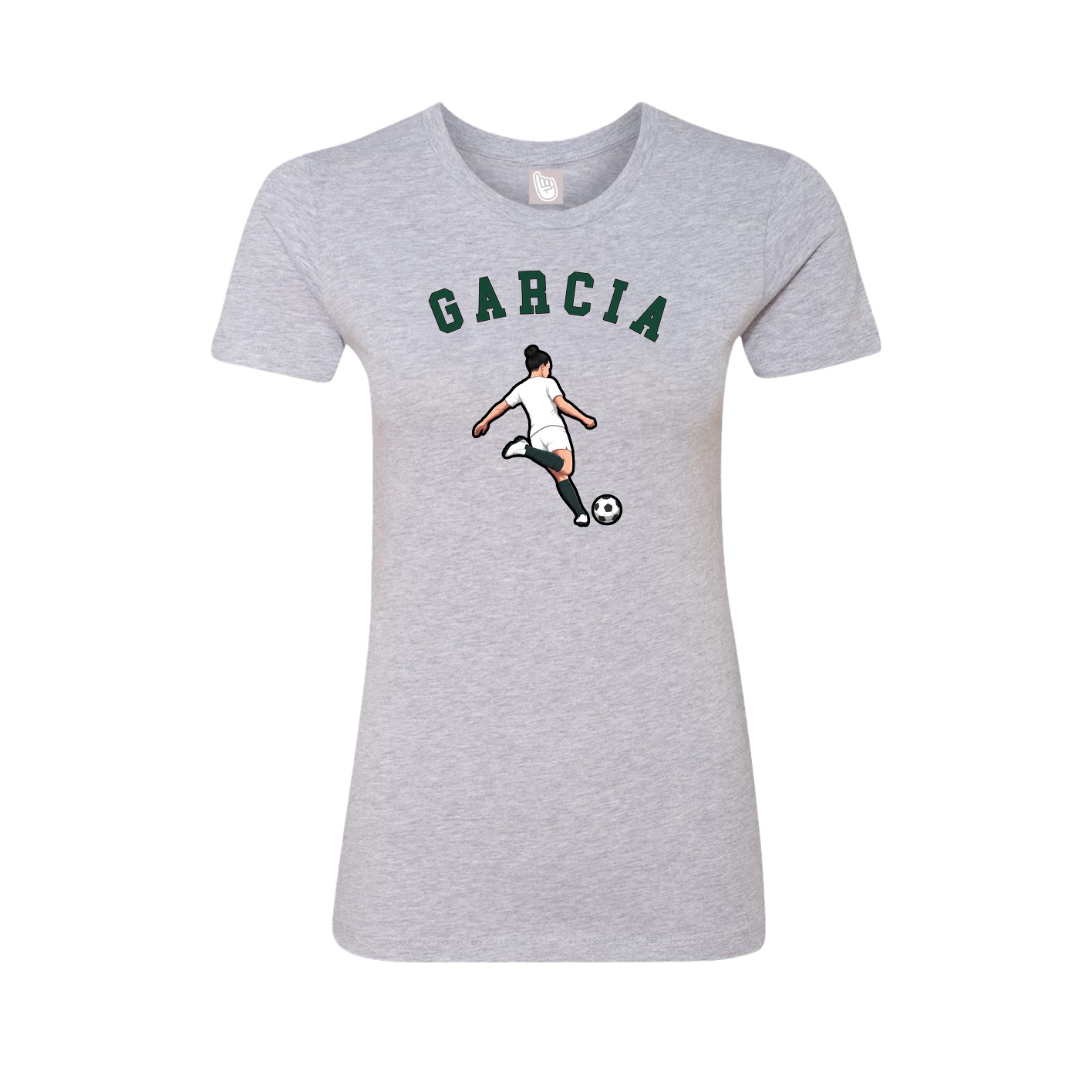 Fitted Women's Tee — Shirsey Arch in Grey