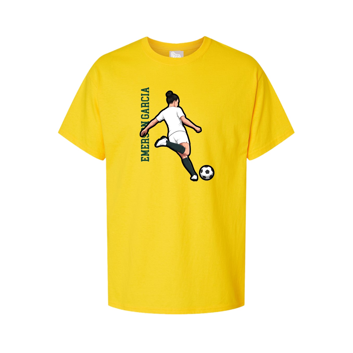 Tee — Name Vertical in Gold