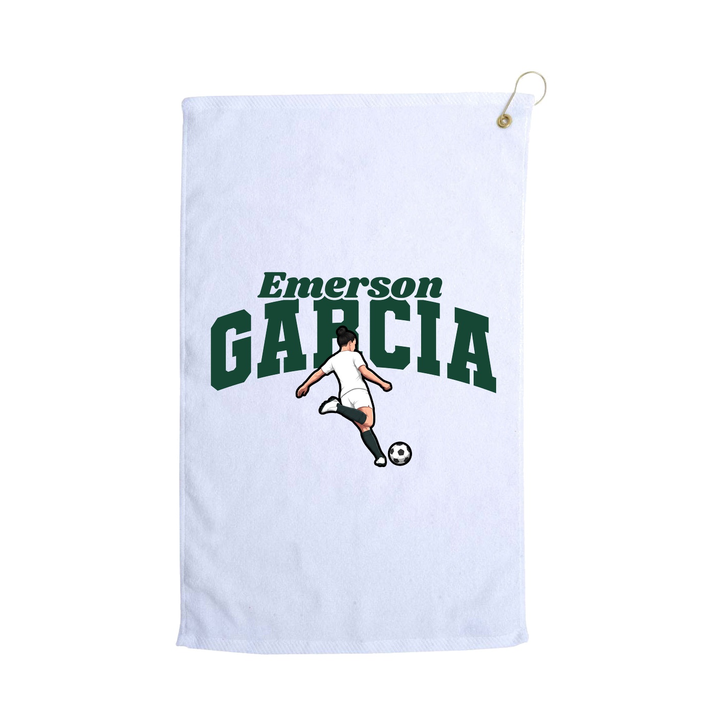Golf Towel — Signature Arch in White
