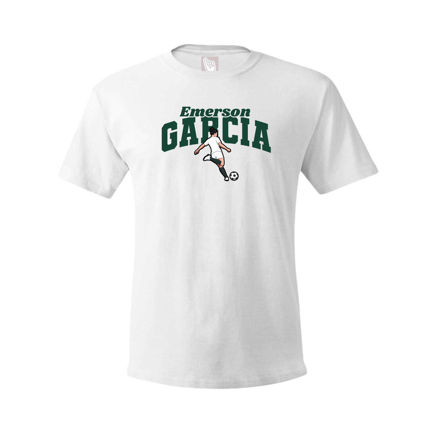 Youth Tee — Signature Arch in White
