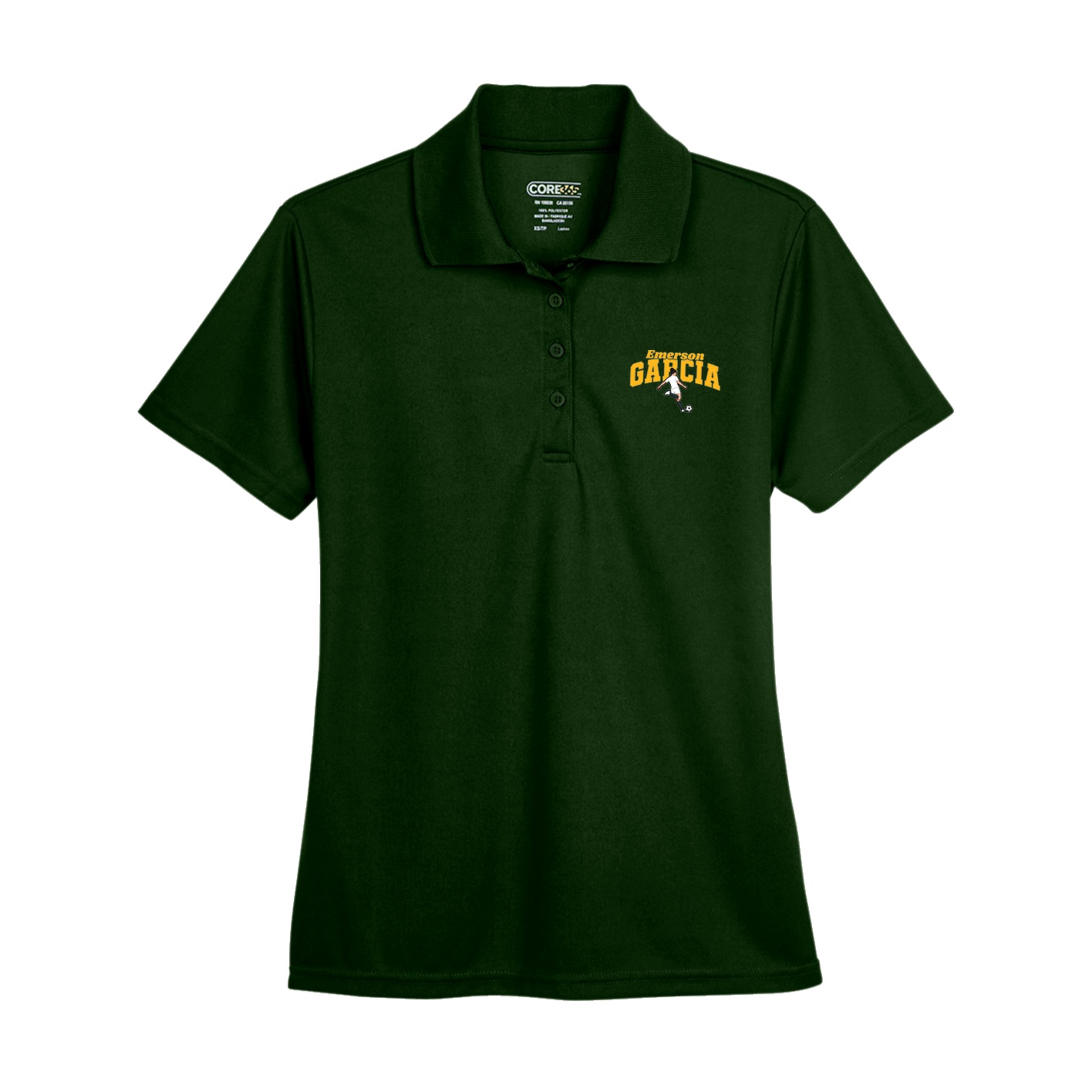 Womens Performance Polo — Signature Arch in Green