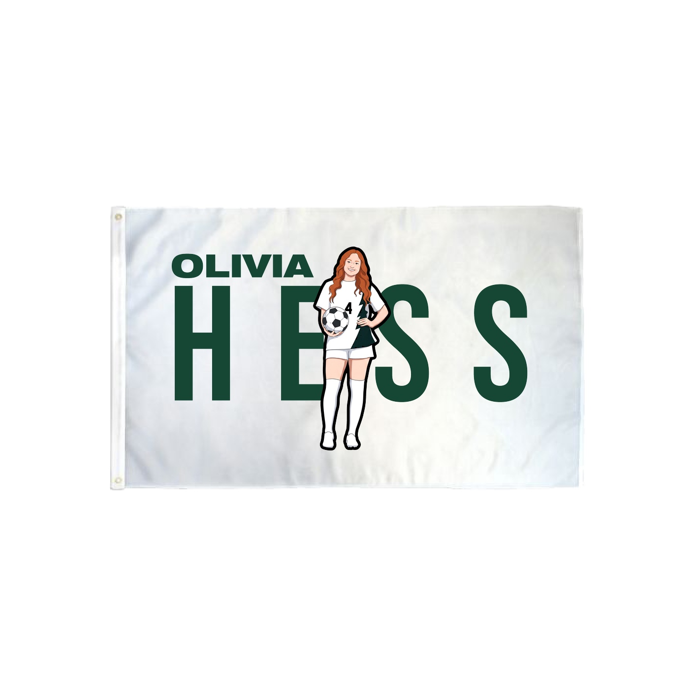3x5 Flag — Player Name in Classic