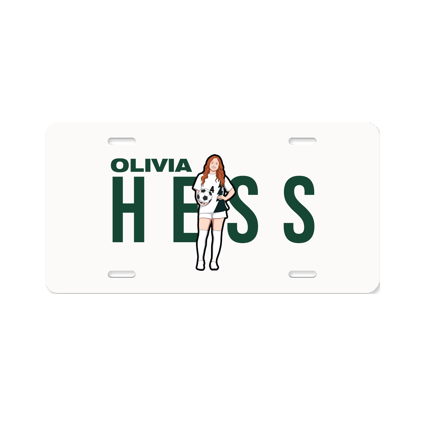 License Plate — Player Name in Classic