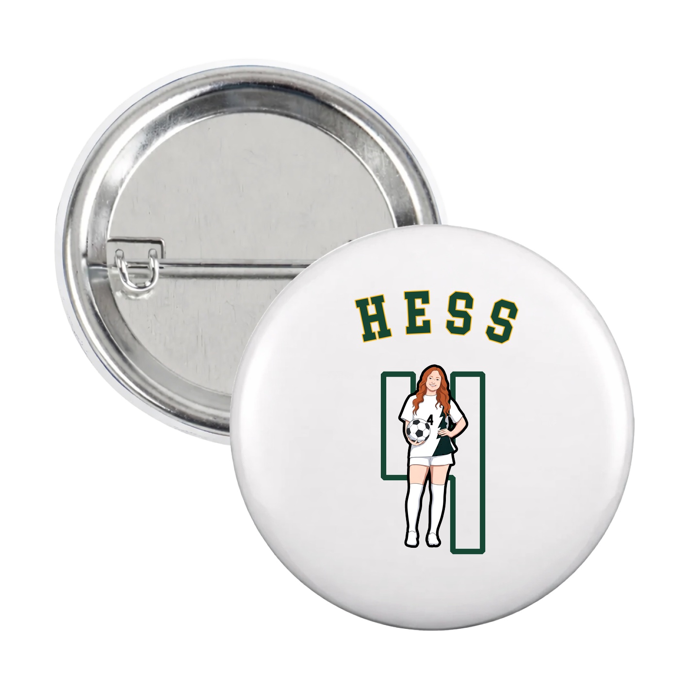 Game Day Button — Shirsey Arch in White