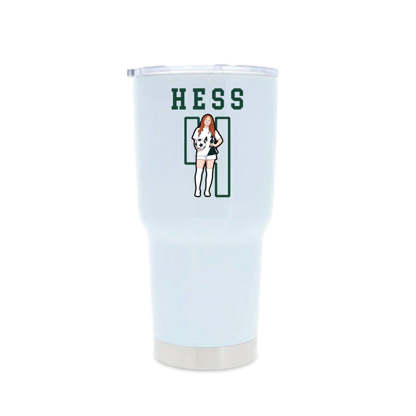 30oz Stainless Steel Tumbler — Shirsey in White