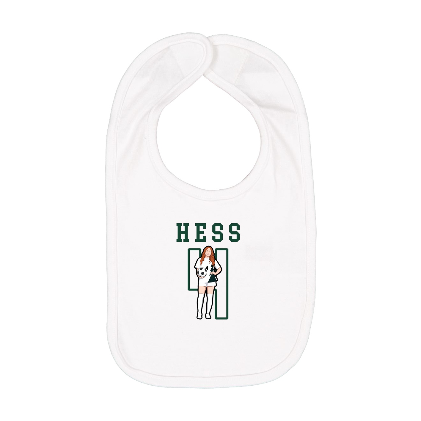 Infant Bib — Shirsey in White