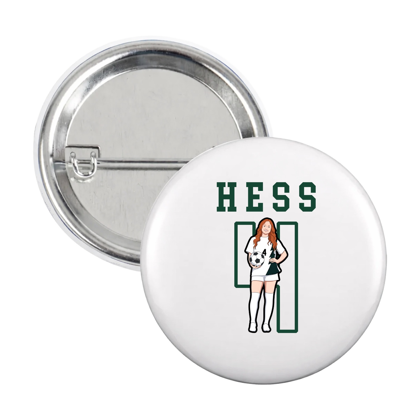 Game Day Button — Shirsey in White