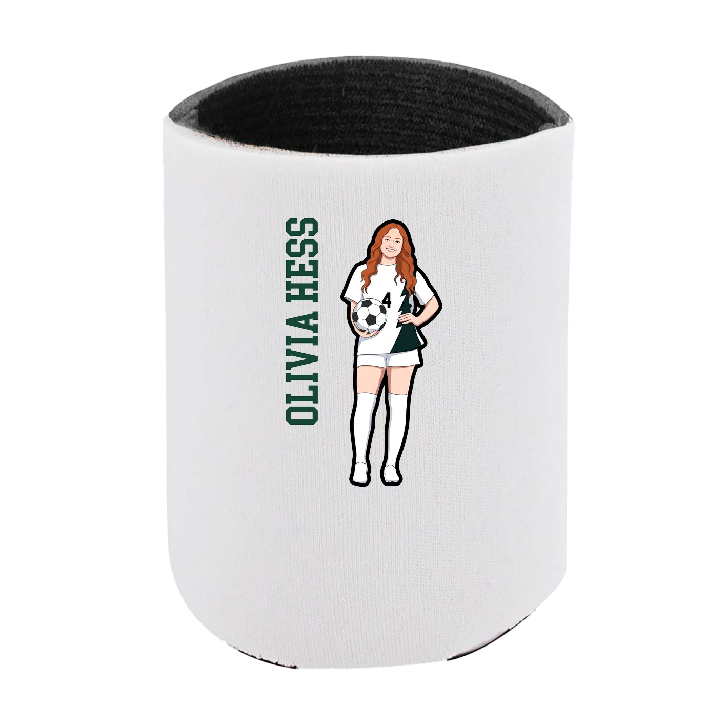 Can Holder — Name Vertical in White