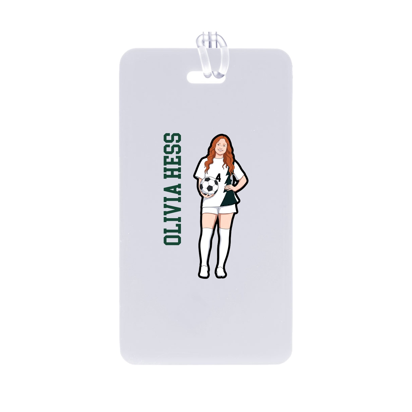 Bag Tag — Name Vertical in Classic