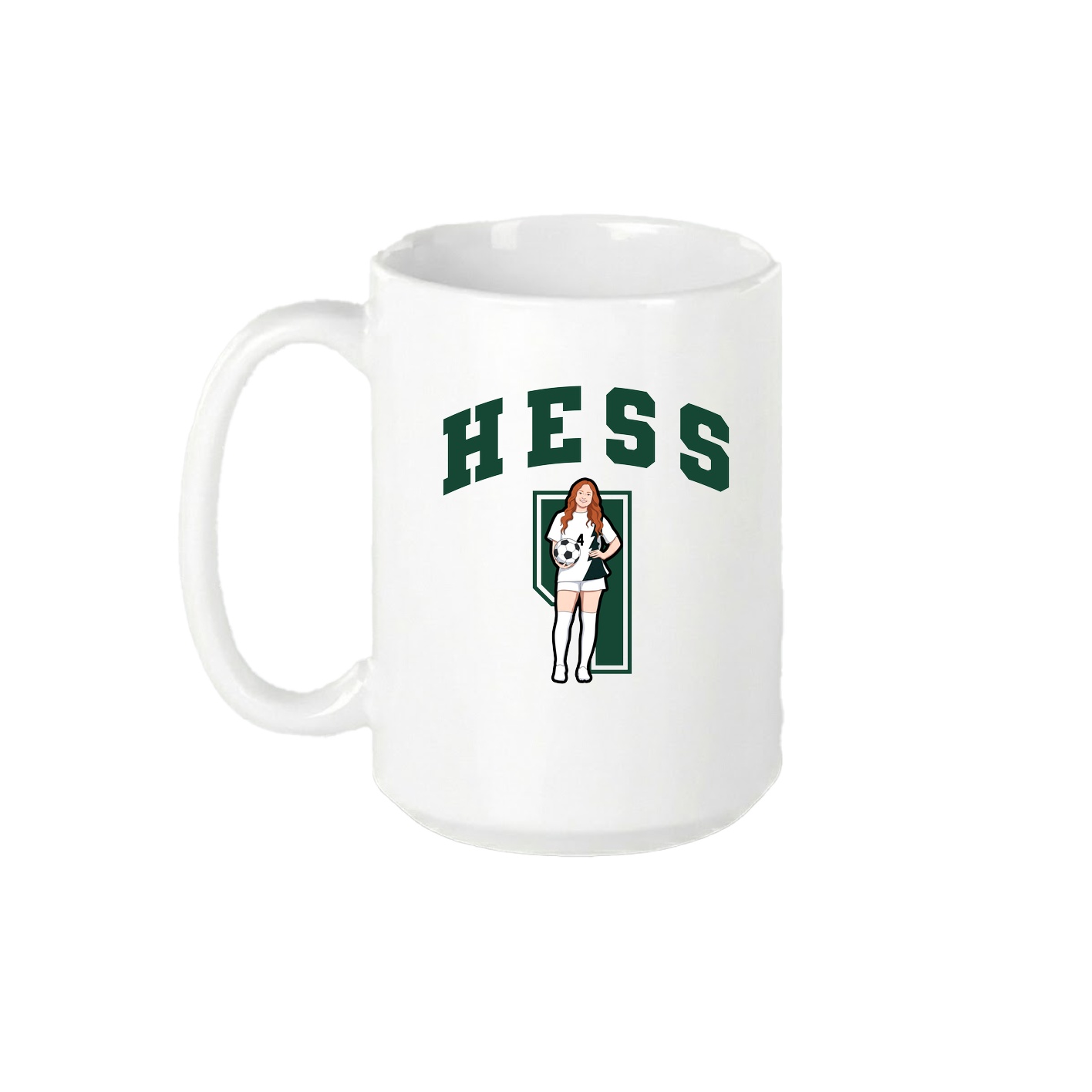 15oz Coffee Mug — Number in White