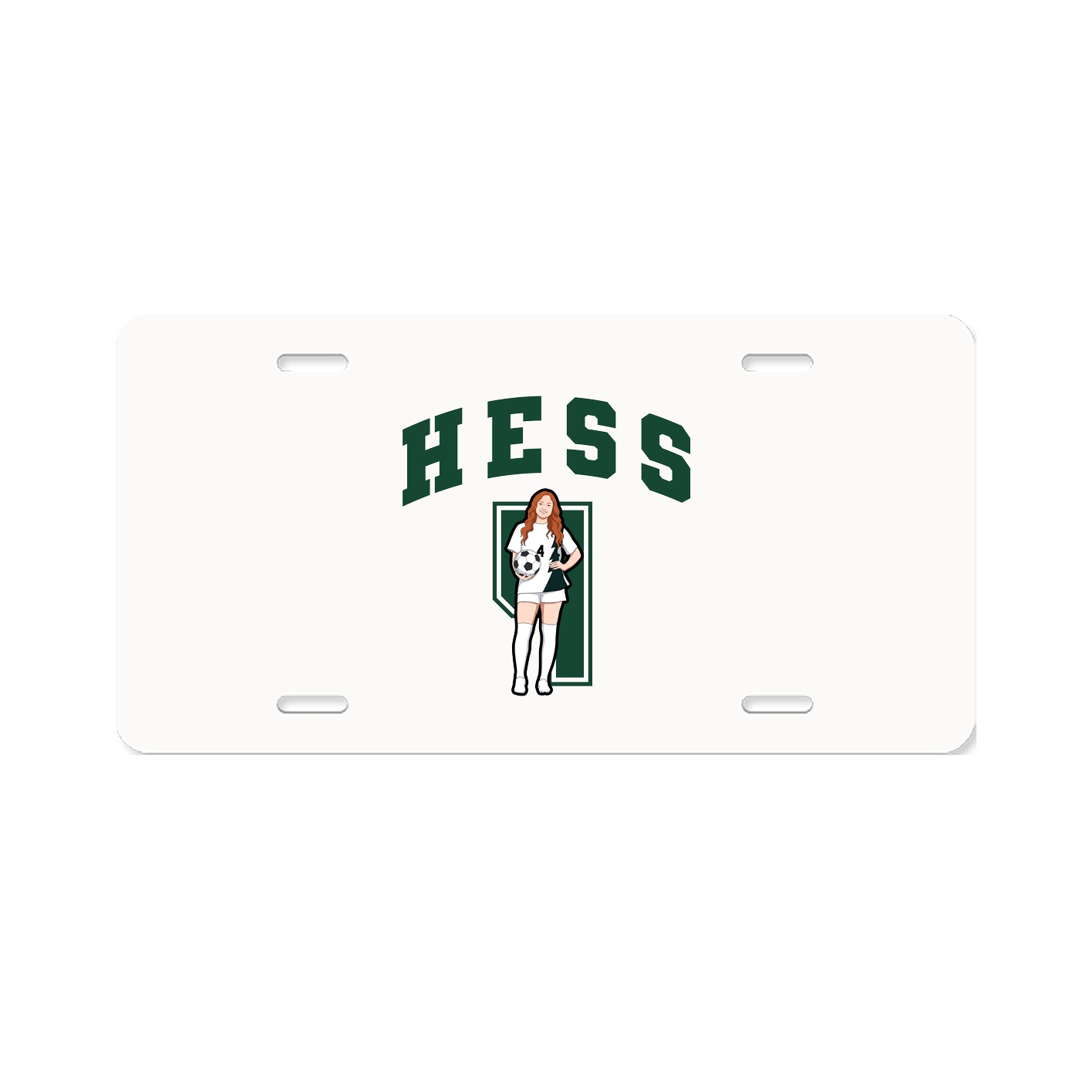 License Plate — Number in Classic