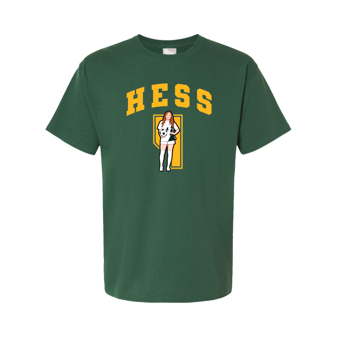 Youth Tee — Number in Green