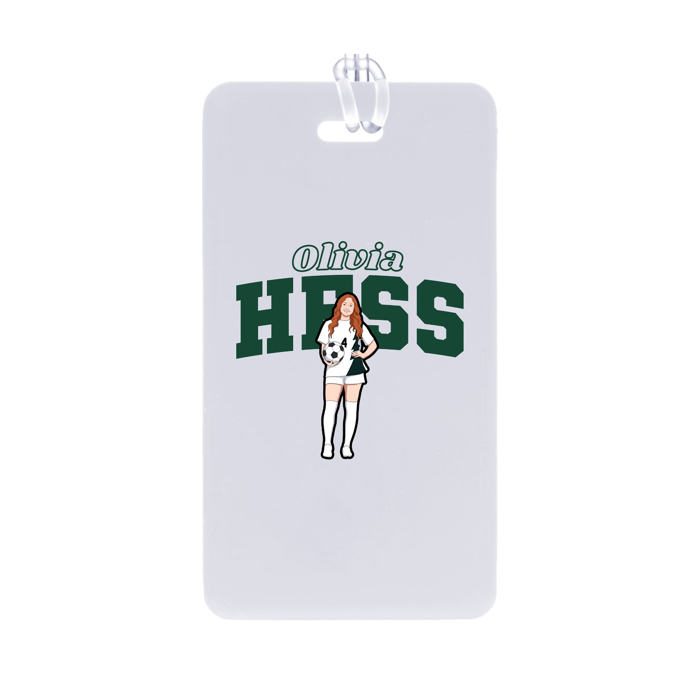 Bag Tag — Name Arch in Classic