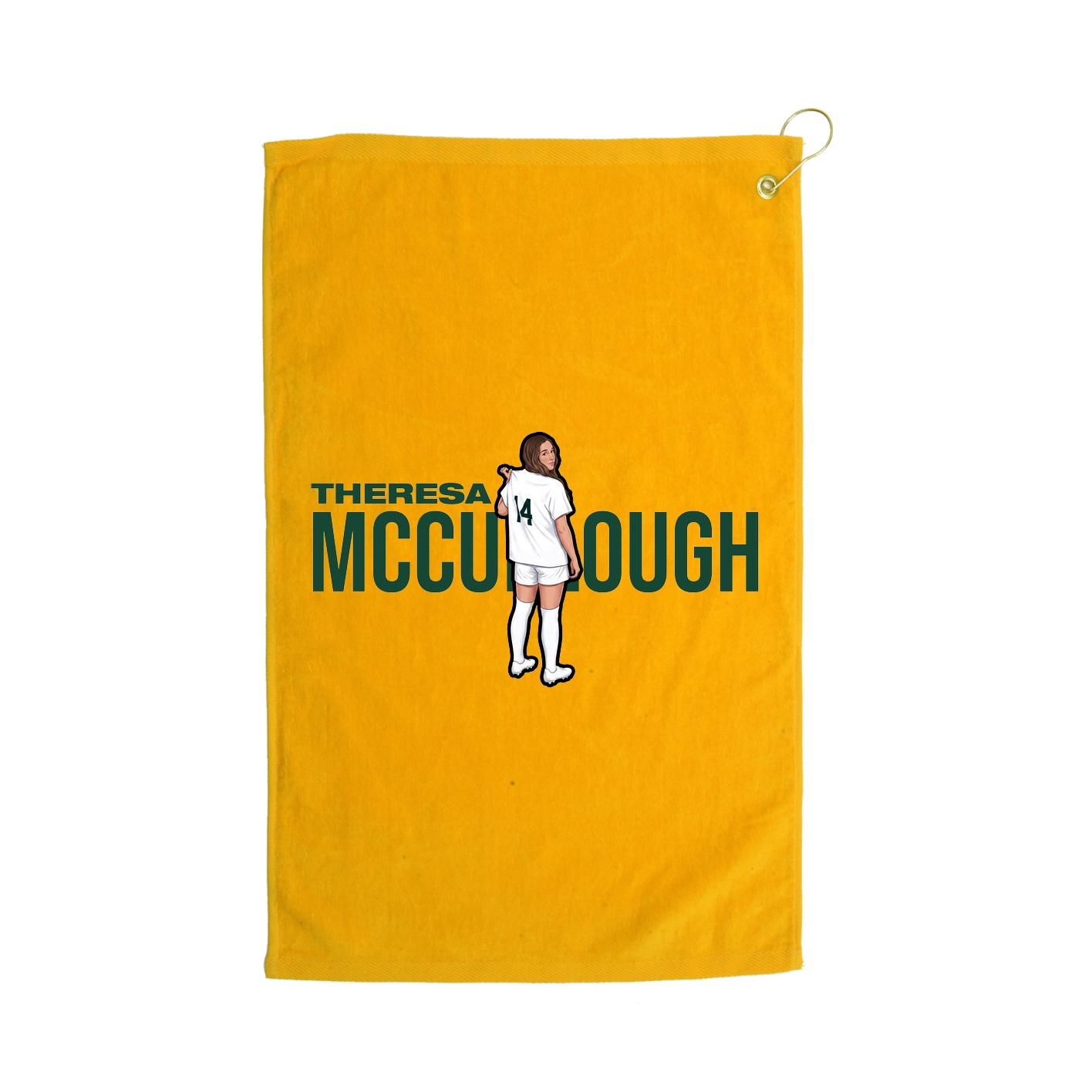 Golf Towel — Player Name in Gold