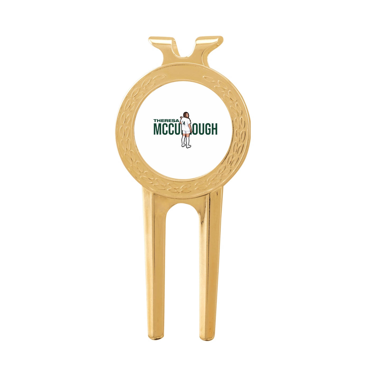 Divot Tool with Ball Marker — Player Name in Classic
