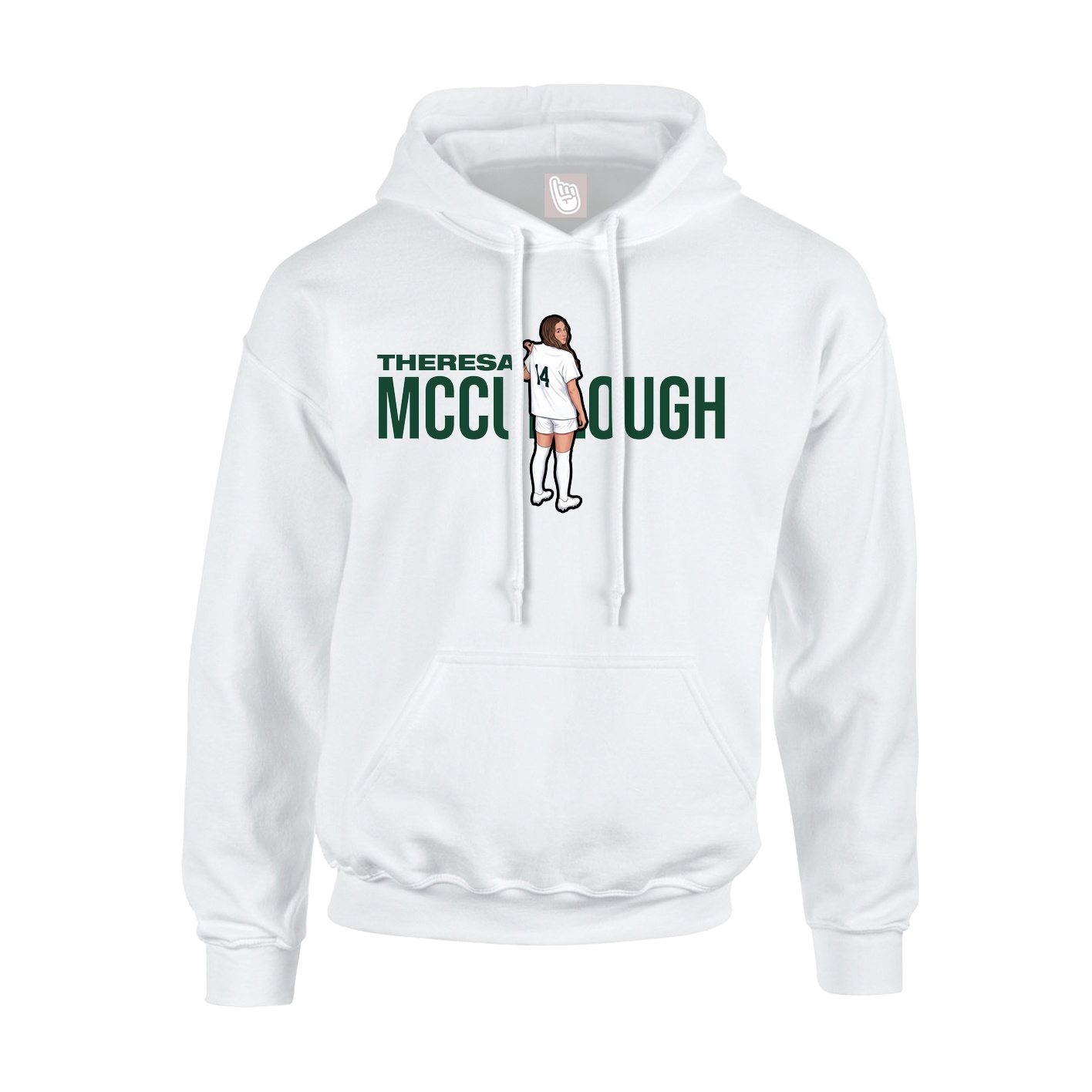 Hoodie — Player Name in White
