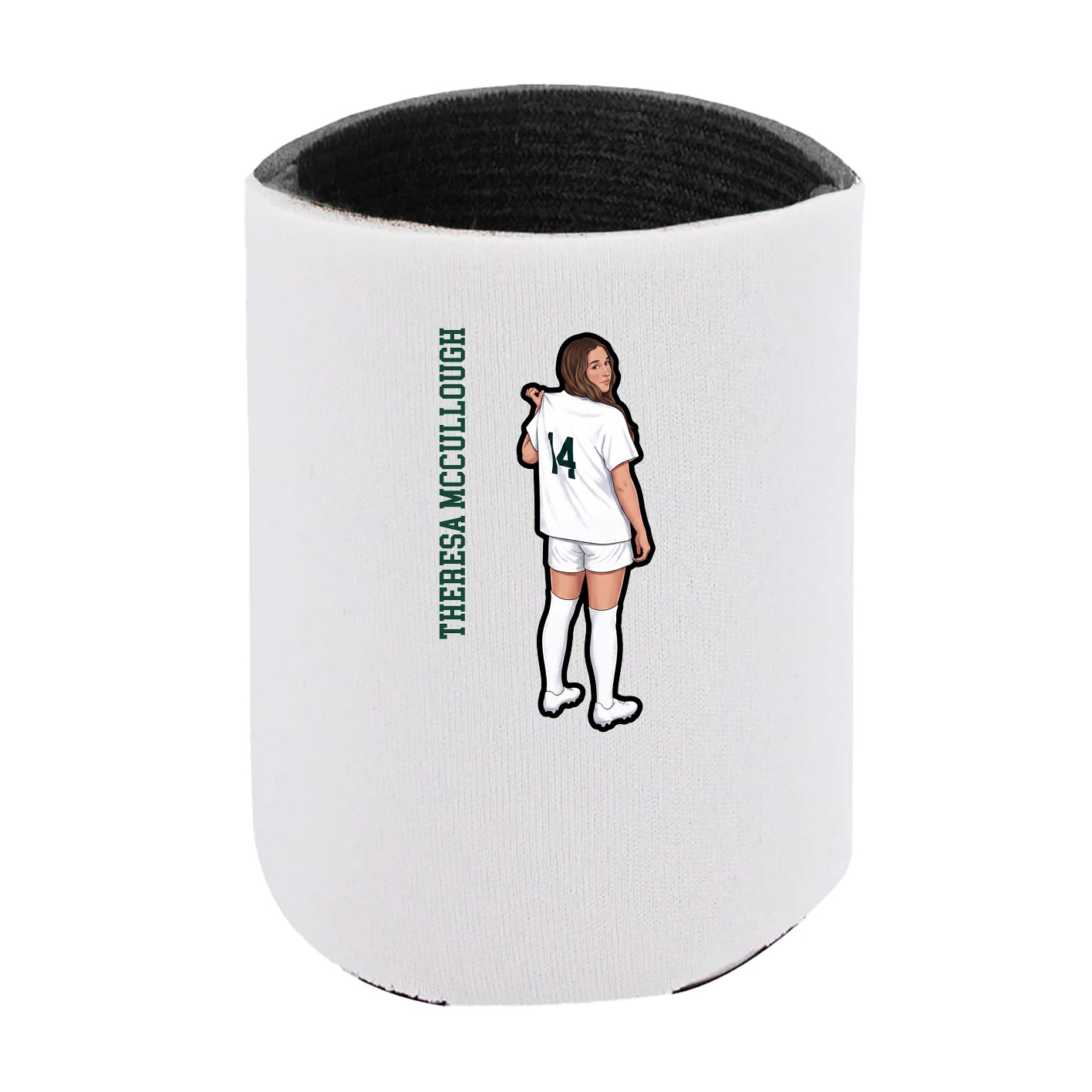 Can Holder — Name Vertical in White