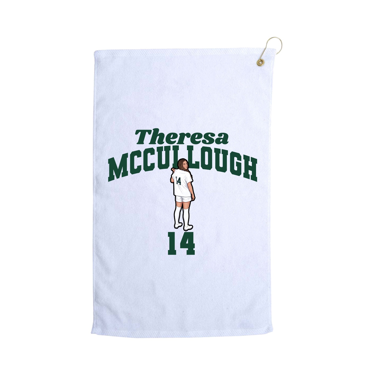 Golf Towel — Signature Arch in White