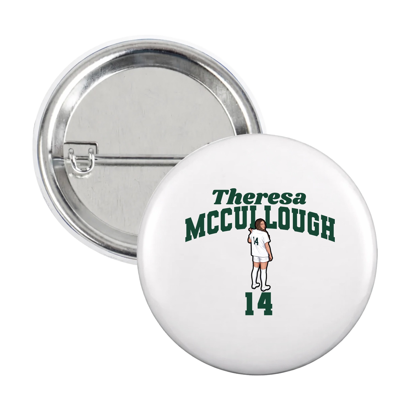 Game Day Button — Signature Arch in White