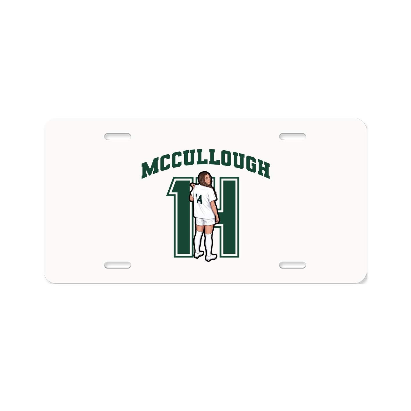 License Plate — Number in Classic