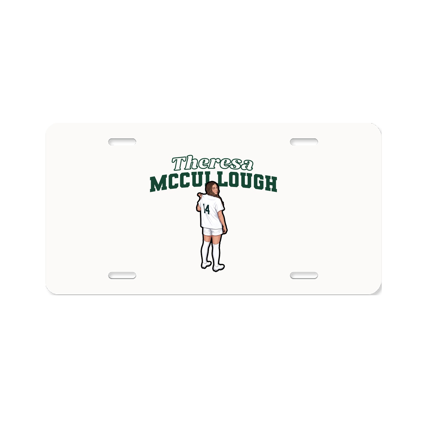 License Plate — Name Arch in Classic