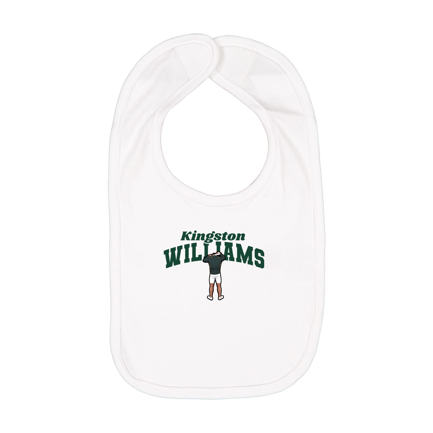 Infant Bib — Signature Arch in White